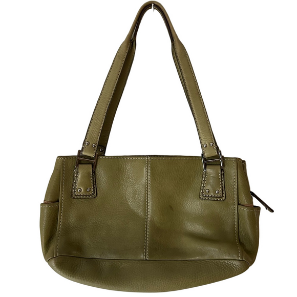 Fossil Handbags - Fossil Vintage Olive Green Leather Shoulder Bag
